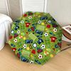 1pc Soccer-themed circular pattern Umbrella with Plastic Handle,Suitable for All Seasons Home Travel Outdoor UmbrellaDD1756