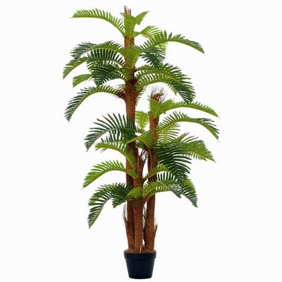Artificial Plant Tropical Fern In Pot, Fake Plants for Home Indoor Decor, 150cm, Green
