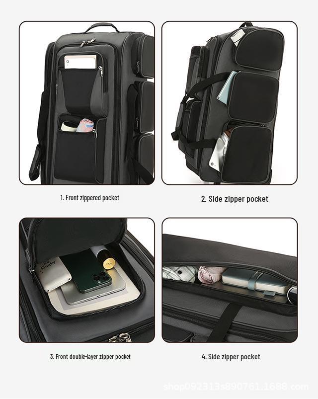 Bardzo duża torba podróżna na kółkach dla studentów i na długie wycieczki