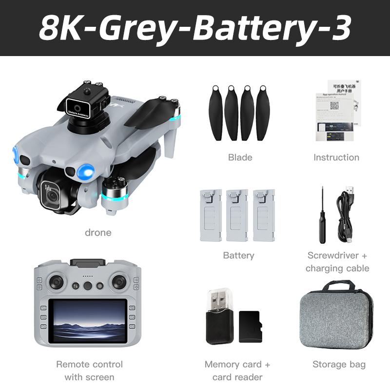2026 NEW AE5 Drone 4K Professional 8K HD Camera Remote Control with Screen WIFI UAV Brushless Foldable Quadcopter Toy