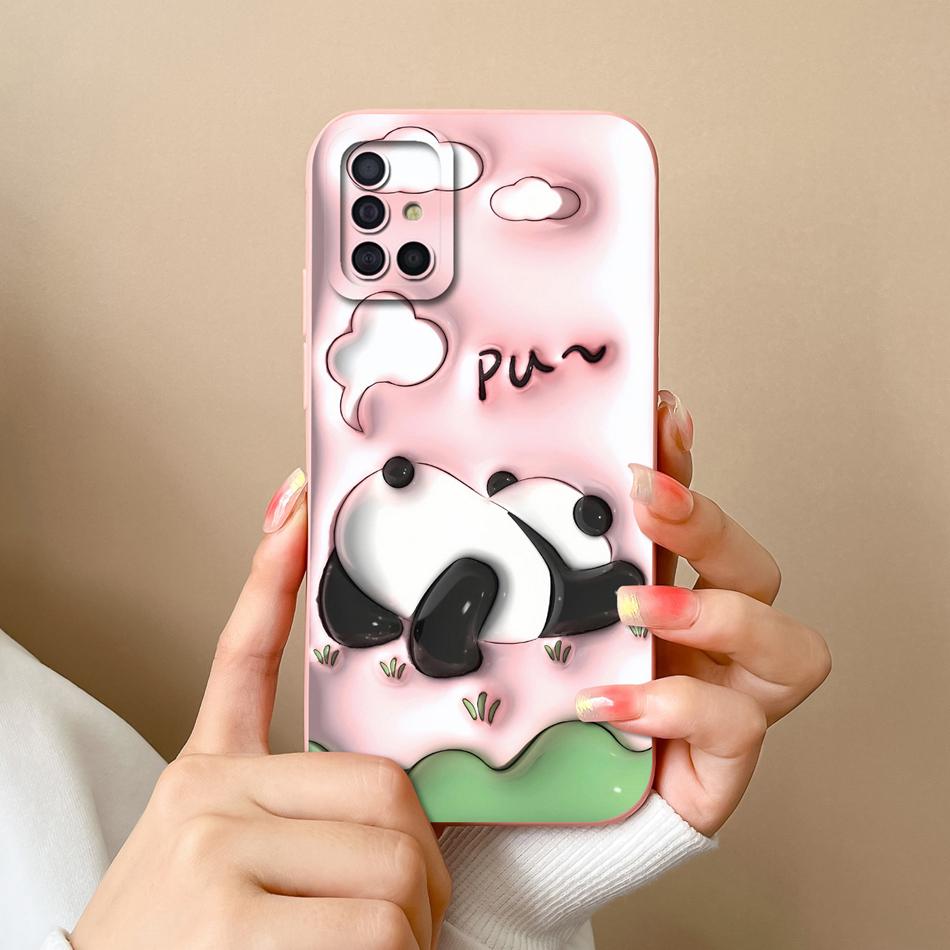 For Samsung Galaxy A51 A71 A31 Phone Case Cartoon Full Protection Cases For Samsung A 51 71 31 Soft Liqiud Silicone Back Cover