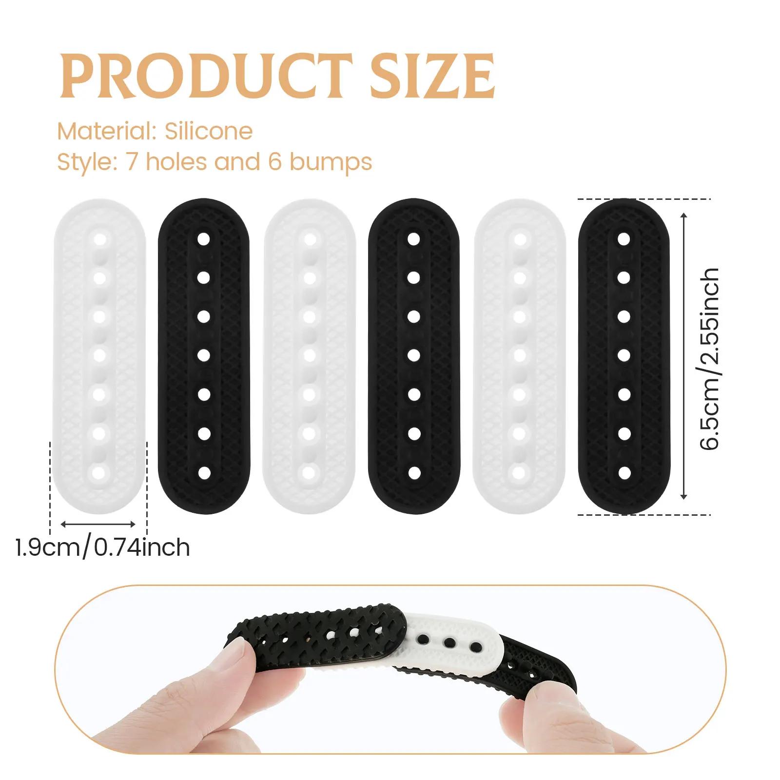 6 шт. Удлинители для шляп Лента для увеличения размера шляпы Отверстия Регулируемый расширитель размера бейсболки Замена застежки-кнопки для шляп Ремонт кепок