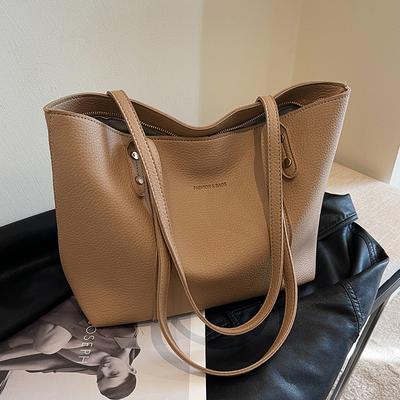 Large-capacity Bag Women's Autumn and Winter Versatile 2025 New Casual Simple Shoulder Bag Texture Class Tote Bag