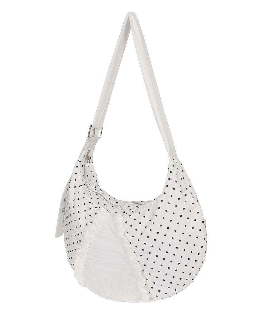 As You Are Angel Ruffle Big Dot Bag White