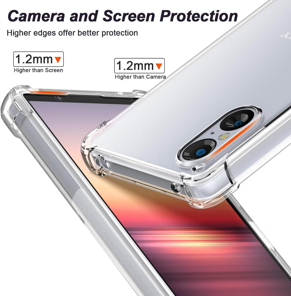 TPU Transparent Phone Case for Sony Xperia 1 VII VI V 5 IV 10 III II Protective Cover Shockproof Fundas Capa Coque
