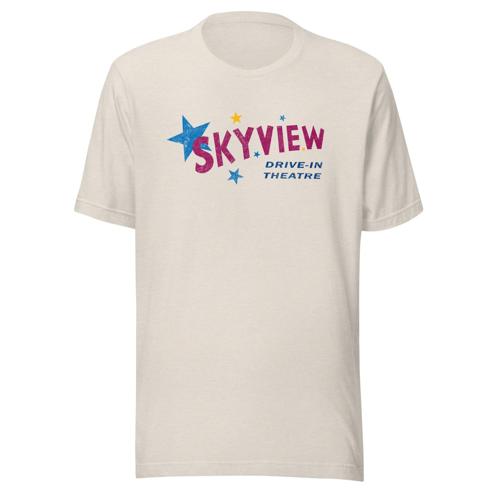 Skyview Drive-In Theatre T Shirt - Brockton, MA | Retro Drive In Theatre Tee S