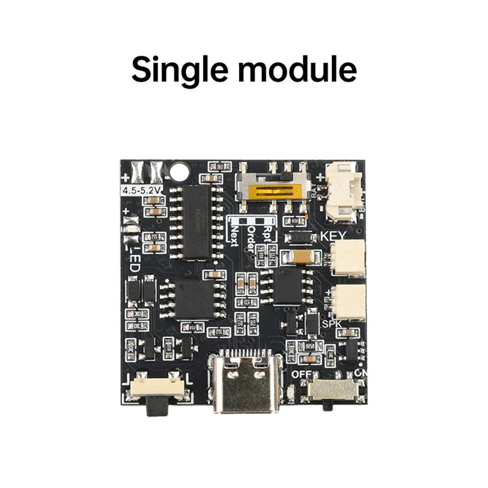 GC06 Recordable Sound Module 4M MP3 WAV Button Control Music Voice Player Programmable Board for DIY Creative Greeting Card Gift