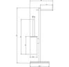 Toilet Brush Omnires Modern Project Matte White MP60621WM