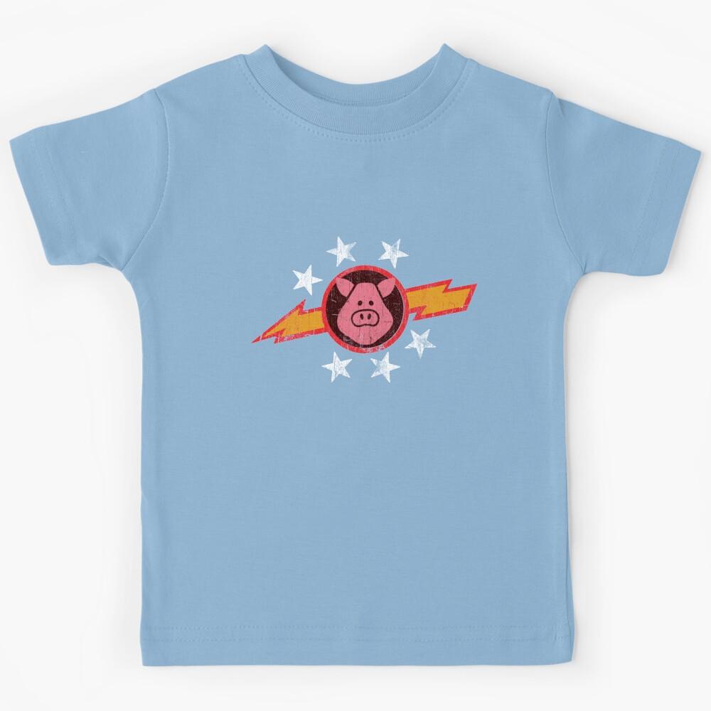 Vintage Pigs in Space Kids T-Shirt 120