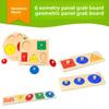Wooden Geometric Shape Puzzle For Toddler Montessori Educational Toys