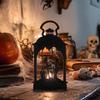 Halloween Candlestick Holder Spooky Pillar Candle Holder Decorative Candlesticks for Nightstand Windowsill Bedside Bedroom