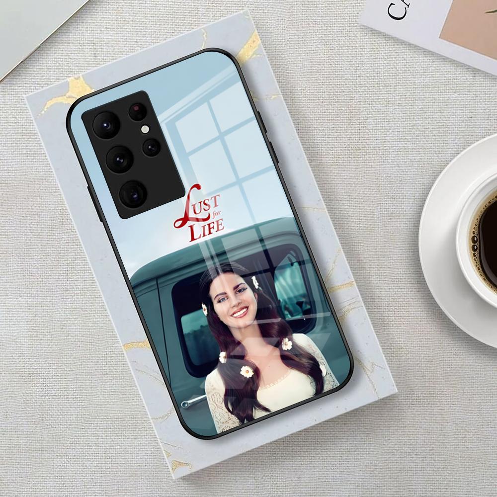 Lana Del Rey LDR Singer Phone Case For Samsung S26 S25 Edge Ultra 23 22 21 20 Ultra Plus S24 Fe Glass Cover