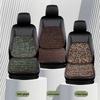 Four Seasons Universal Car Seat Cushion Set: Cooling Summer Pad with Breathable Wooden Beads and Bodhi Rattan Mat