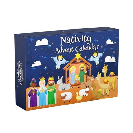 Nativity Advent Calendar Little People Collectibles Religious Christmas Countdown Calendar Christian Advent Calendar Gift for Kids Teens Families