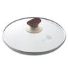 GreenPan Glass Lid, 26cm, Fully Reinforced, Woodbee Dedicated Knob, Stays Cool, Wood-Look, CW002201-002