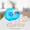 Transparent Desktop Tape Cutter Tape Hand Use Practical Plastic Adhesive Tape Dispenser Portable Lightweight for Office