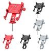 Aluminum Alloy Bicycle Cell Phone Holder Rotatable Phone Navigation Stand with 6mm Screw Cushioning Pad for Stem/Handlebar Mount