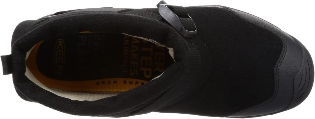 Keen HOODROMEO MINI נעלי חורף לגברים בגזרה בינונית סליפ און לבד שחור שחור 26.0 ס"מ