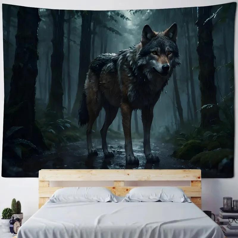 Jungle Wolves Tapestry Office Living Room Decor Home Wall Tapestry