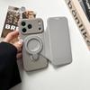 Imitation Liquid Flip Card Bag, Magnetic Suction Bracket, Mobile Phone Case, Suitable for Apple 17PRO Trend 12 Anti-drop 13 Skin Feeling 16