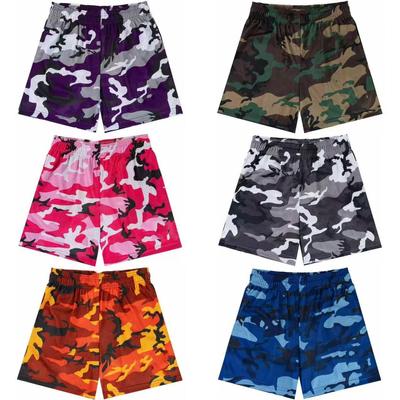 Men's American Casual Mesh Fitness Running Shorts - Trendy Five-Point Muscle Training Sports Shorts.