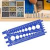 Plastic Material Bolt Identifier Gauge Blue/White Bolt Sizer Thread Gauge Checker  Screw Gauges