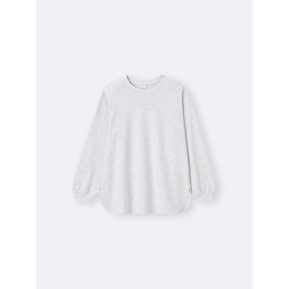 Gu By Uniqlo LighT SweaT Oversized T  Long Sleeve 