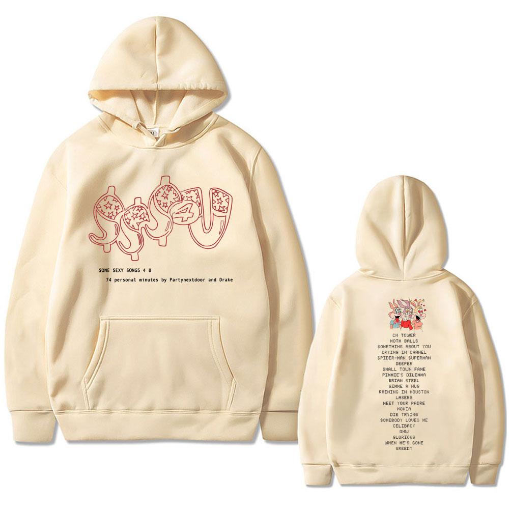 Rapper PARTYNEXTDOOR & Drake Some Sexy Songs 4 U SSS4U Album 2025 Merch Hoodie Men Women Fashion Hip Hop Oversized Sweatshirt