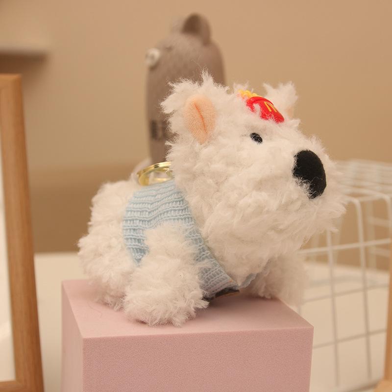 Internet Celebrity West Highland Plush Dog Plush Pendant Doll Scrawled Puppy Doll Bag Pendant Keychain