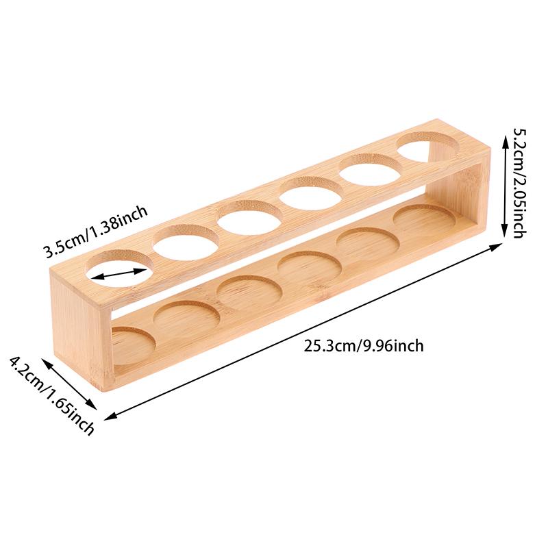5/6 отверстий деревянная стойка для хранения эфирных масел подходит для бутылок объемом 30 мл настольная стойка для хранения бутылок для ароматерапии 6 holes