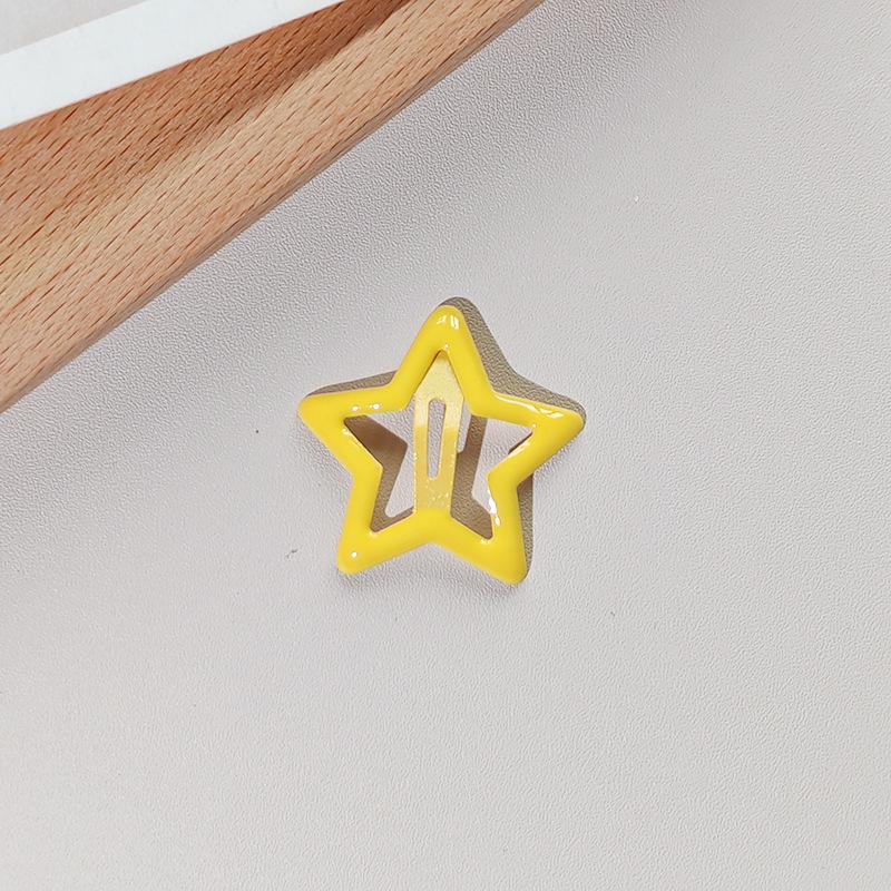 Colorful Star Hair Clips: Cute, Small, Five-Pointed Star BB Clips for Girls' Hair