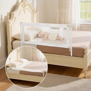 VEVOR Toddler Bed Rail, Kids Beds Guard Rail with Reinforced Iron Pipe and Oxford Cloth, Adjustable Height Bed Side Railing