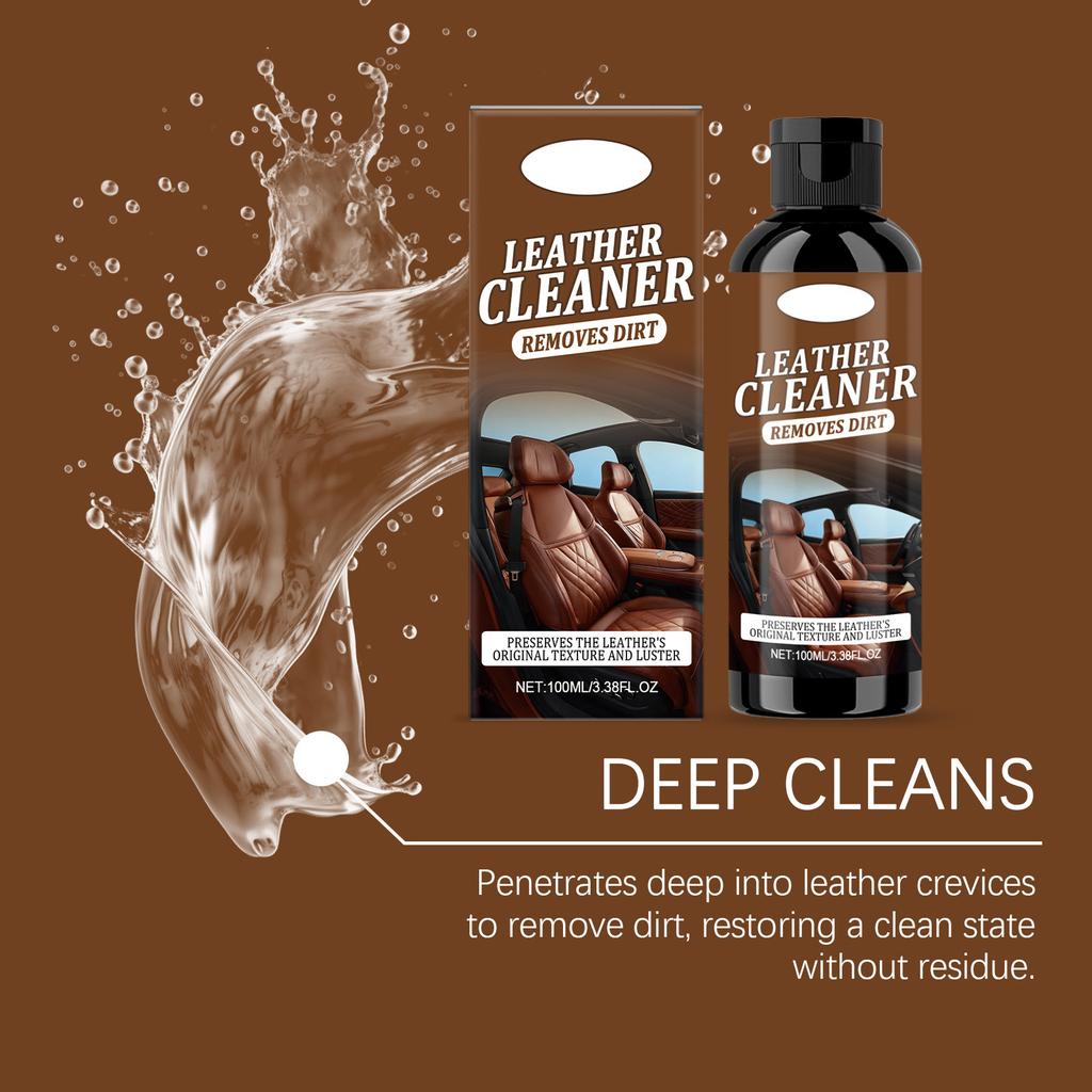 Leather Cleaner Deep Cleaning Sofa Car Seat Care 100ml