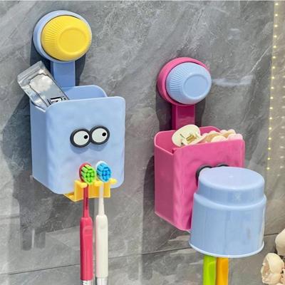 Bathroom Toothbrush Organizer Easy Installation Creative Cartoon Designs Toothbrush Holders For Household Bathroom Ornament