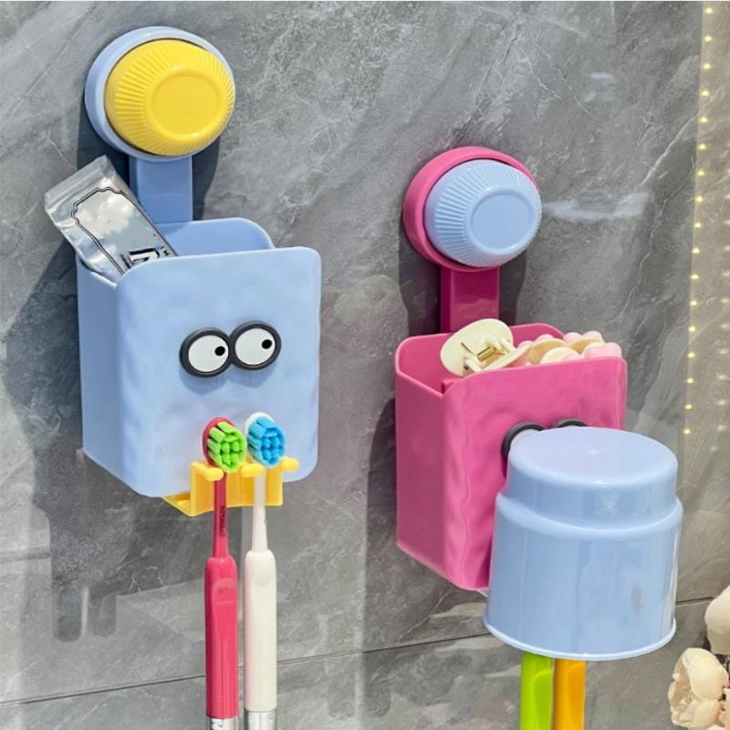 Bathroom Toothbrush Organizer Easy Installation Creative Cartoon Designs Toothbrush Holders For Household Bathroom Ornament