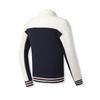 Fila Tennis Casual Minimalist Retro Sportswear Durable Color-Block Knitted Loose Jacket Men Jackets Jade-White A11M543502FWT