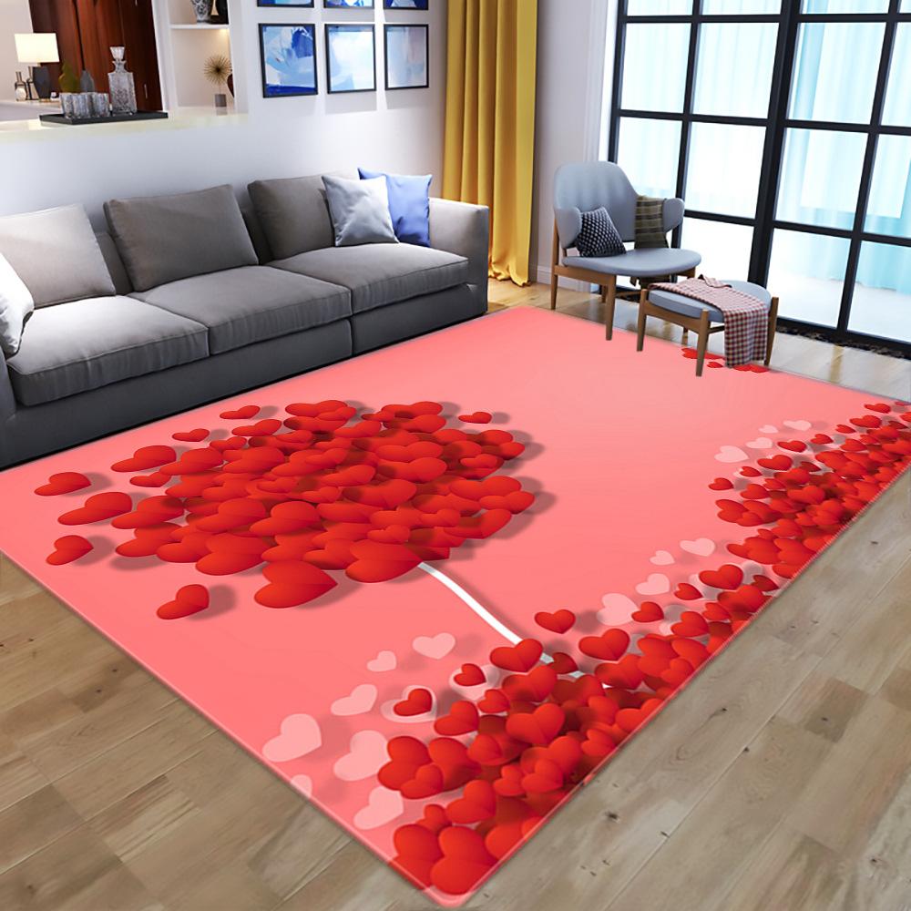 Flowers And Plants Printed Carpet Living Room Modern Home Sofa Coffee Table Bedroom Full Bedside Floor Mat