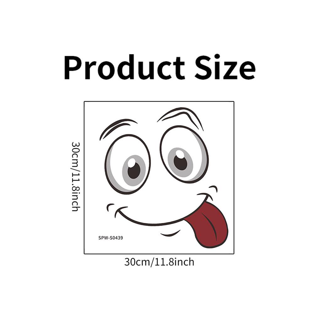 

Shangyi SPW-S0439 Мультяшный смайлик Самоклеящаяся наклейка на сиденье унитаза и стену. 30x30cm