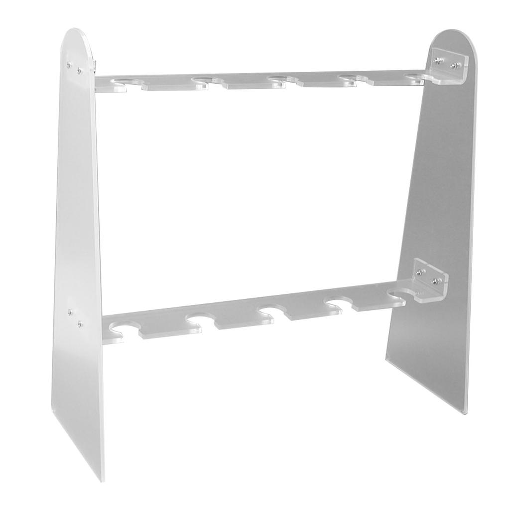 2 Tier Champagne Glass Holder 10 Slot Detachable Acrylic Champagne Flute Stand for Party Living