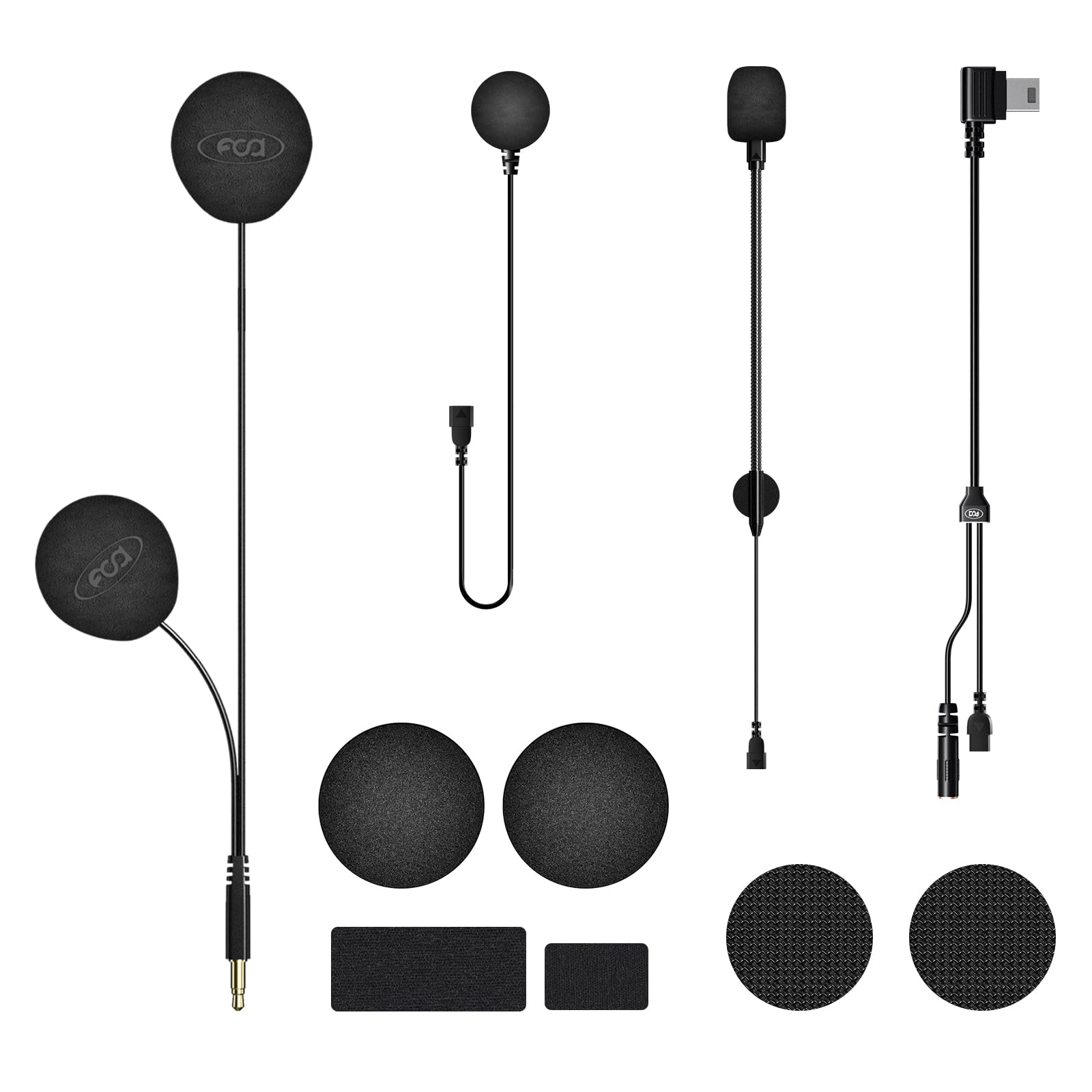 

FODSPORTS Motorcycle Helmet Speakers for FX8 PRO/FX8 AIR Series FOD HRSQS Speaker Set 3.5mm small чёрный