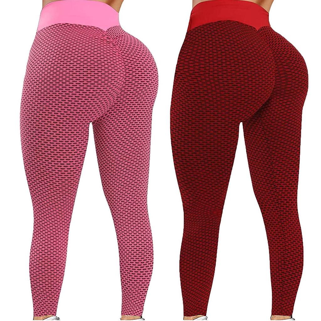 2PC Womens Stretch Yoga Leggings Fitness Running Gym Sports Pants