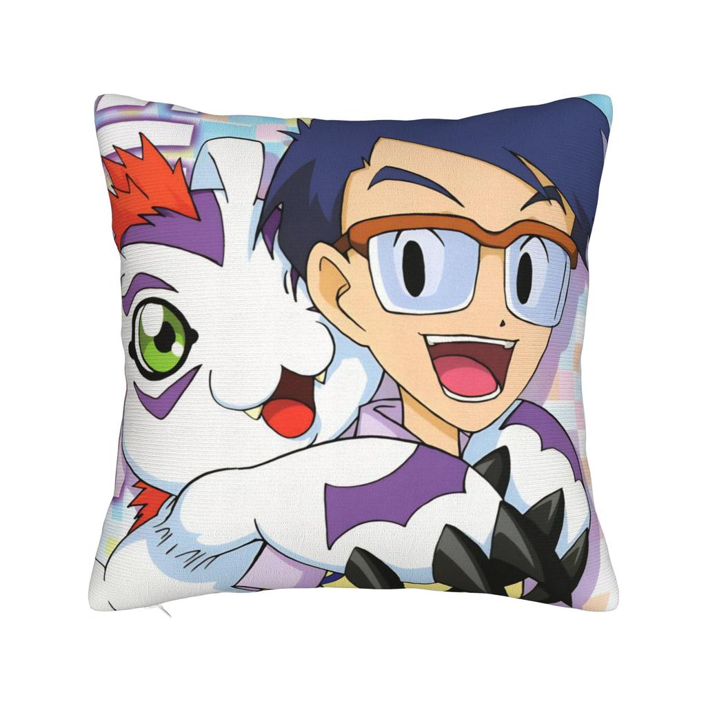 Digimons Cartoon Square Pillow Case Cushion Covers Fashion Polyester Decor Pillowcase For Home 40X40Cm