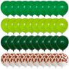 40pcs Green Balloons Set Metallic Confetti Balloon Jungle Safari Animal Birthday Party Decorations Kids Boy Baby Shower