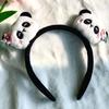 Adorable 2026 Panda Hair Accessory: Cute Round Headband & Funny Clip for Girly Wash Face Routine