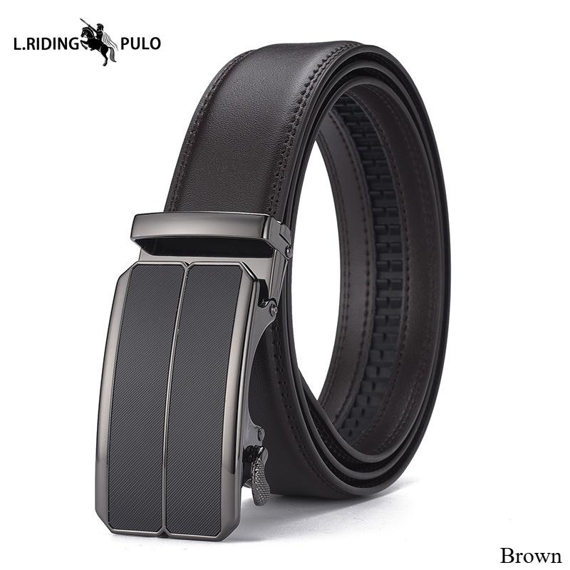 Pánský opasek Automatická spona Pravá kůže Jednoduchý Ležérní Business Univerzální Pánský opasek