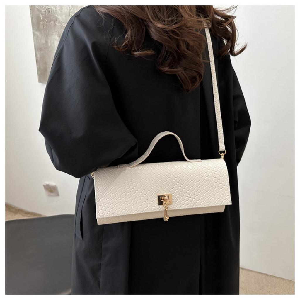 Design di nicchia personalizzato, Stile casual occidentale, Semplice monospalla, Tendenza casual, Borsa da donna, Borsetta quadrata piccola alla moda
