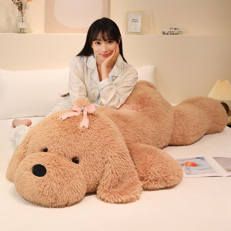 Cute Pomeranian Plush Dog Pillow With Pp Cotton Filling For Girls And Kids