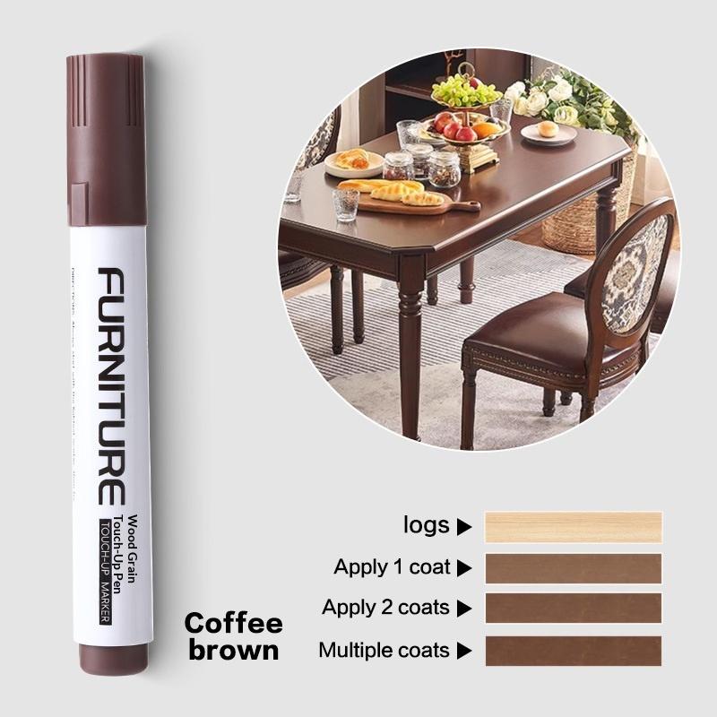 Wood Composite Grain Paint Furniture Touch-Up Markers Pens Wood Floor,Furniture,Scratch Coloring Repair Paint Pens