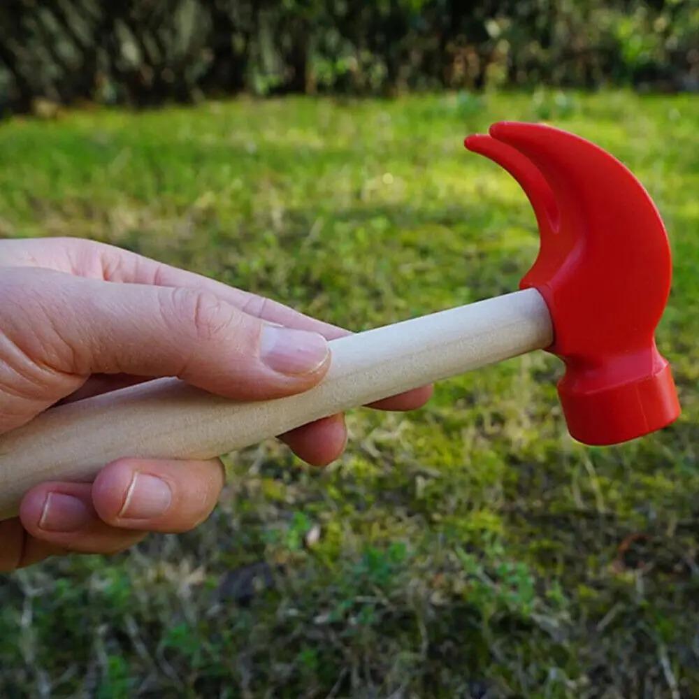 Knocking Wooden Maintenance Tools Claw Hammer Simulation Hammer for Children Durable and Safe Kids' Hammer for Learning and Play