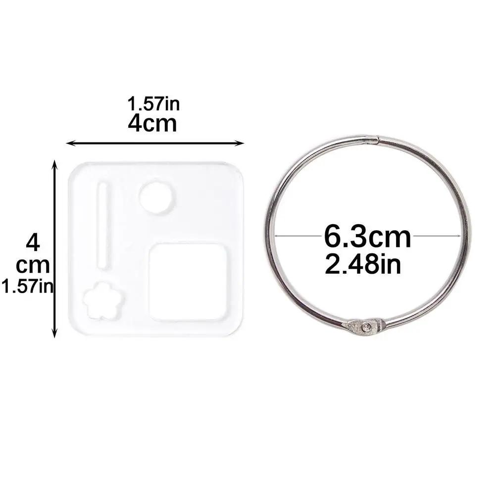 Transparent Acrylic Winding Board Embroidery Thread Holder Bobbins Floss Organizer Cross Stitch Storage Holder Stitch Holder